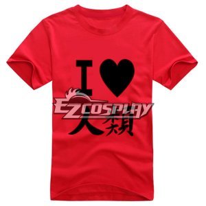 Anime Sora T-shirt Short Red Sleeve Cosplay