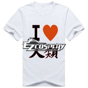 Anime Sora T-shirt Short White Sleeve Cosplay