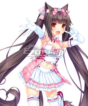 Chocola Pink White Cosplay