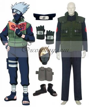 Hatake Kakashi Deluxe Cosplay  and Accessories Set