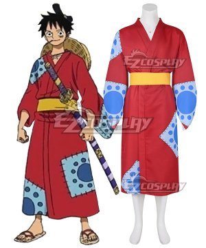 Wano Country Arc Monkey D Luffy Kimono Cosplay