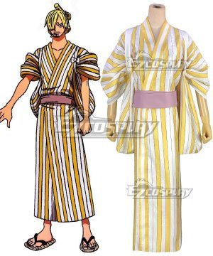 Wano Country Arc Sanji Vinsmoke Kimono Cosplay