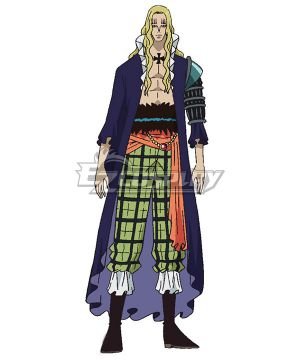 One Piece Basil Hawkins Blue Cosplay Costume