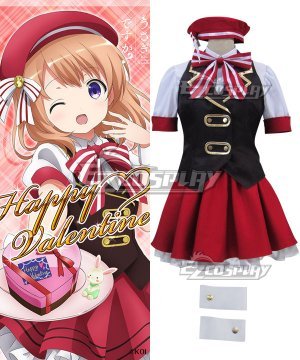 Gochuumon wa Usagi Desu ka? Is the Order a Rabbit? Hoto Kokoa Hot Cocoa Happy Valentine Cosplay