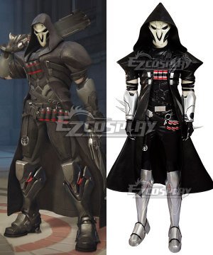 OW Reaper Gabriel Reyes Cosplay  - No Mask