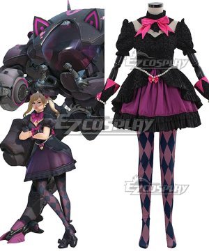 OW Black Cat D.Va Dva Hana Song Skin Cosplay