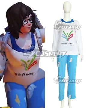 OW Dr. Mei Ling Zhou Pajamas Cosplay