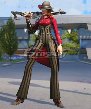 OW Elizabeth Caledonia Calamity Ashe Gangster Skin Cosplay