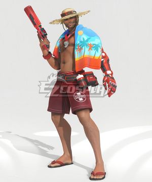 OW Jesse McCree LifeGuard Summer Swimsuit Cosplay