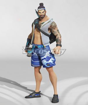 OW Shimada Hanzo Wave Summer Swimsuit Cosplay