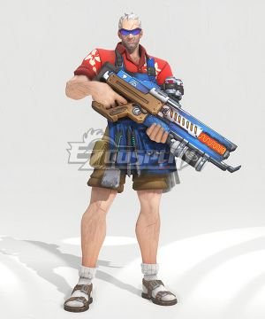 OW Soldier 76 Grillmaster Skin John Jack Morrison Cosplay