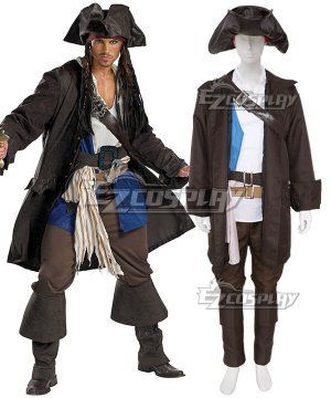 3 Captain Jack Sparrow Prestige Adult