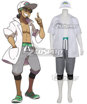 Pokemon Sun and Moon Professor Kukui Cosplay Costume