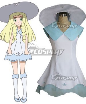 Pokemon Sun and Moon Lillie Cosplay Costume