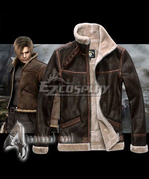 4 Leon Scott Kennedy Coat PU Cosplay