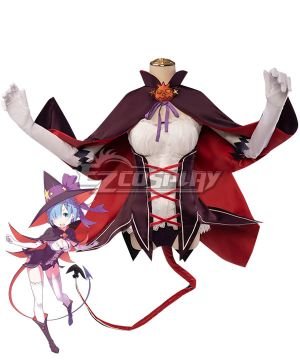 Re: Life In A DiffeRent World From Zero Rem Halloween Little Devil Witch Cosplay