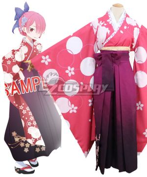 Re: Life In A DiffeRent World From Zero Ram Kimono Cosplay