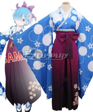 Re: Life In A DiffeRent World From Zero Rem Kimono Cosplay