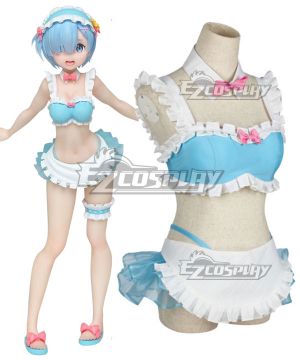 Re: Life In A Different World From Zero Rem Swimsuit Cosplay