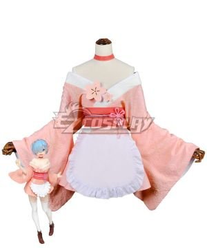 Re: Life In A Different World From Zero Sakura Rem Kimono Cosplay