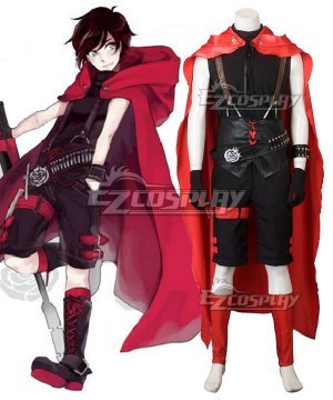 Red Ruby Rose Male Cosplay