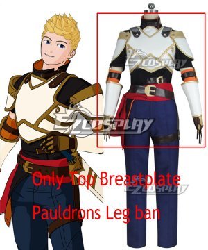 Volume 7 Jaune Arc Cosplay -Only Top Breastplate Pauldrons and Leg Band