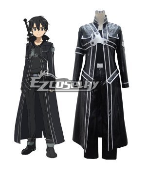 SAO Sodo Ato Onrain Kirigaya Kazuto Kirito Leather  Cosplay