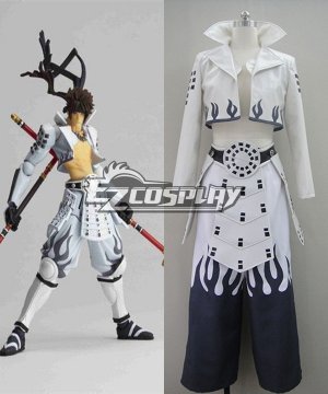 Sengoku Basara Yukimura Sanada White Cosplay