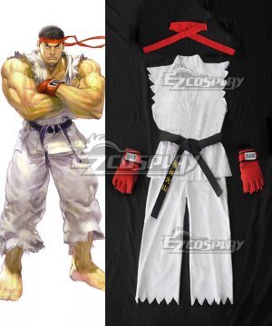 Ryu Adult White Cosplay