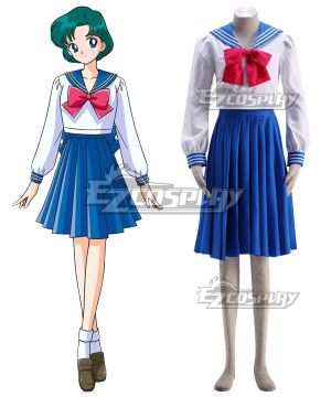 Sailor Moon Mizuno Ami Amy Anderson Sailor Mercury Sailor Suit Cosplay Costume