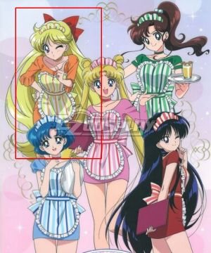 Sailor Moon Sailor Venus Minako Aino Maid Cosplay Costume