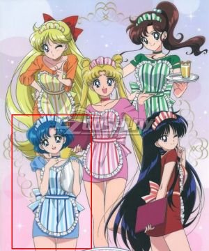 Sailor Moon Sailor Mercury Ami Mizuno Maid Cosplay Costume
