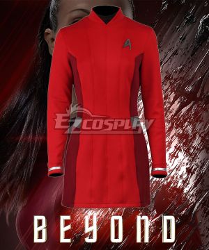 Star Trek Beyond Nyota Uhura Red Dress Cosplay Costume
