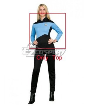 Next Generation Blue Jumpsuit Deluxe Adult Cosplay  - Only Top