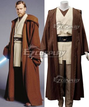 Star Wars Episode III Revenge of the Sith Obi-wan Kenobi Cosplay Costume