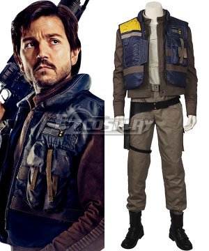 Rogue One: A Star Wars Story Captain Cassian Andor Cosplay Costume - Including Boots