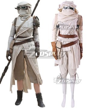 Star Wars: The Force Awakens Rey Cosplay Costume - Premium Edition