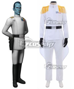 Imperial Officer White Grand Admiral Uniform Cosplay