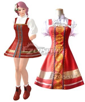 7 Alisa Bosconovitch Red Dres Cosplay