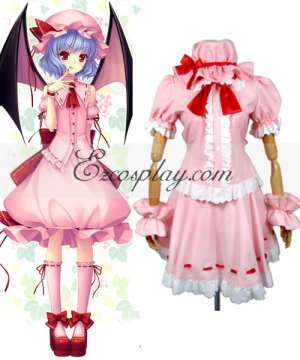 Vampire Remilia Scarlet Pink Cosplay