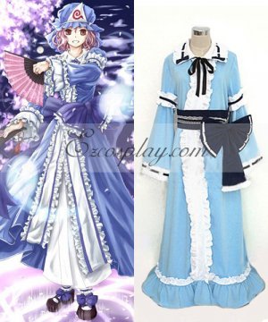 Saigyouji Yuyuko Blue Cosplay