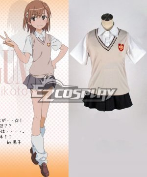 Toaru Kagaku no Railgun Misaka Mikoto Winter Uniform Cosplay Costume