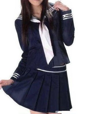 Long Sleeves School Uniform Cosplay