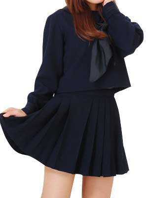 Long Sleeves Winter School Uniform Cosplay