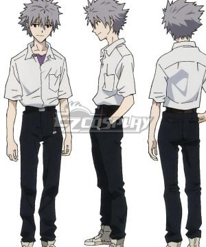 Neon Genesis Evangelion EVA Kaworu Nagisa Shinji Ikari Cosplay Costume