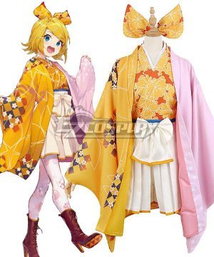 Vocaloid Kagamine Rin Sakura Rin Cosplay Costume