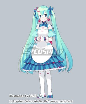 Vocaloid Hatsune Miku Maid Dress Cosplay Costume