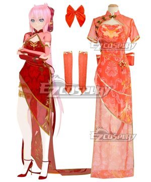 Vocaloid TDA Megurine Luka Cheongsam Dress China Canary Cosplay Costume