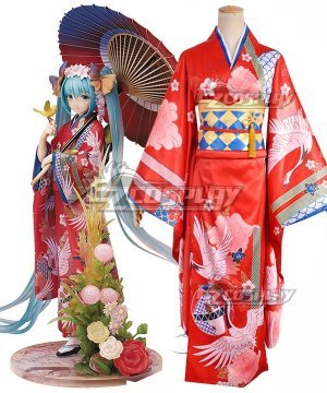 Hatsune Miku Kimono Yukata Cosplay