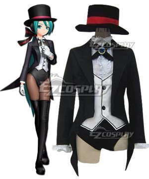 Vocaloid 2 Project Diva Hatsune Miku Magician Cosplay Costume